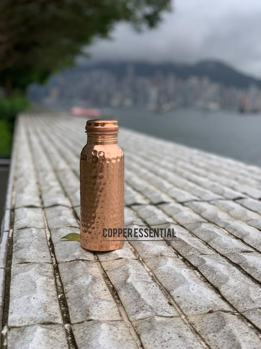 Handmade Hammered Copper Bottle - 550ml