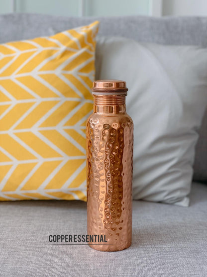 Handmade Hammered Copper Bottle - 950ml