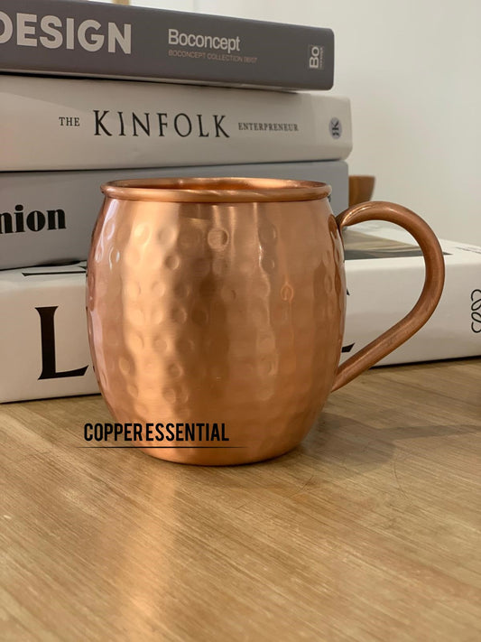 Handmade Hammered Copper Mug (Matt Finish)