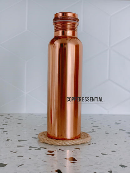 Handmade Plain Copper Bottle - 950 ml