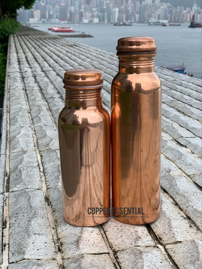 Handmade Plain Copper Bottle - 950 ml